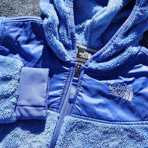 Girls The North Face OSO Full Zip Jacket Purple Fleece‎ Hoodie size L (14/16)